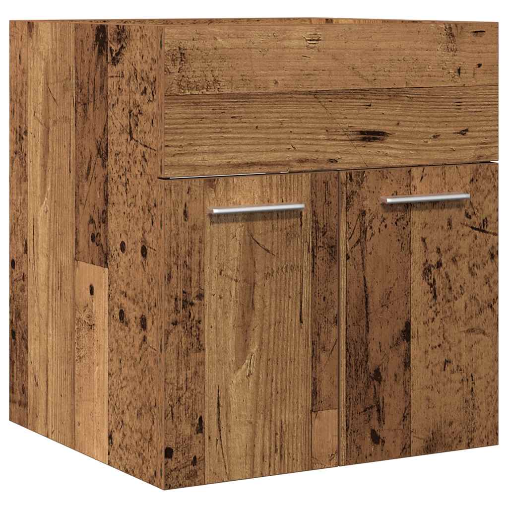 Waschbeckenschrank Altholz-Optik 41x38,5x46 Holzwerkstoff