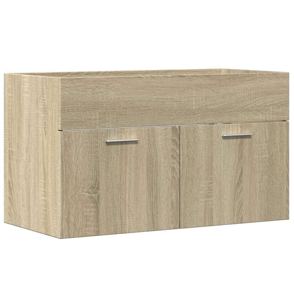 Meuble vasque chêne Sonoma 80x38,5x46cm matière bois