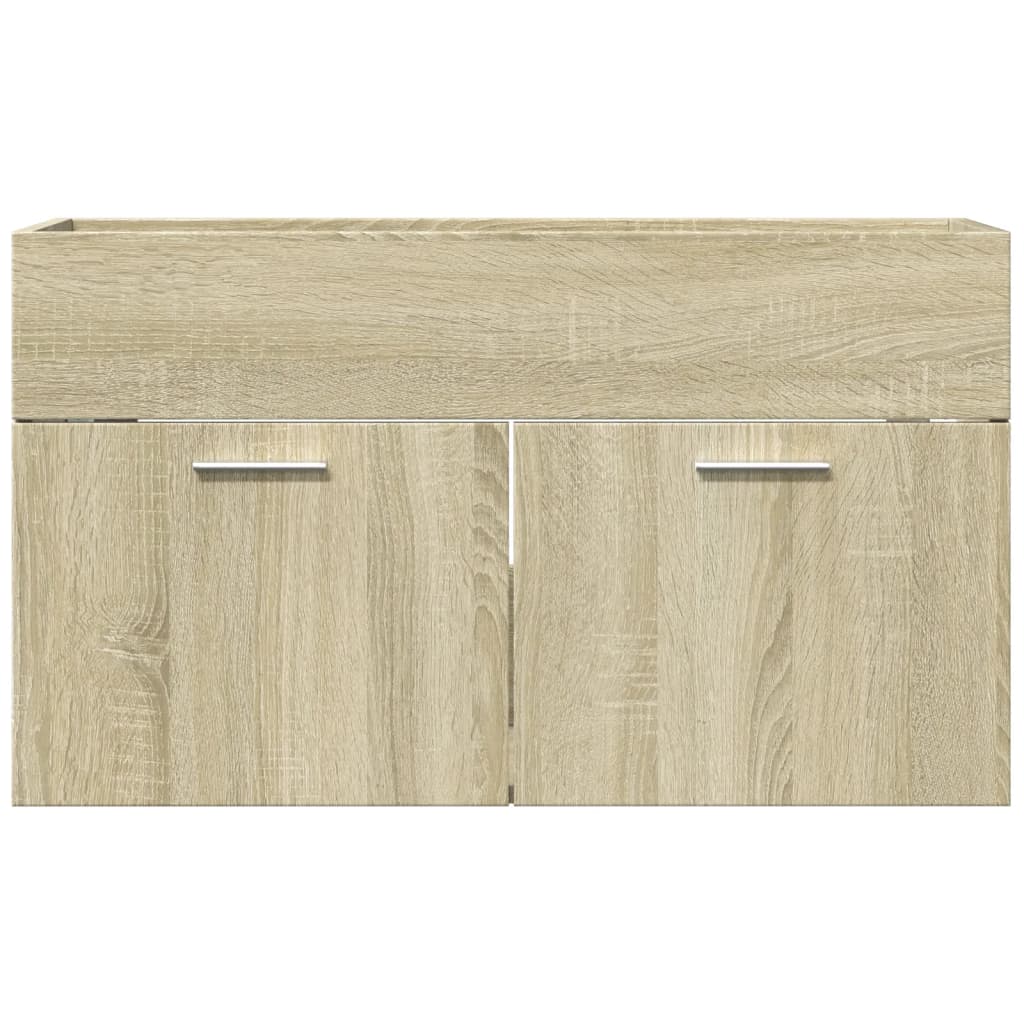 Meuble vasque chêne Sonoma 80x38,5x46cm matière bois