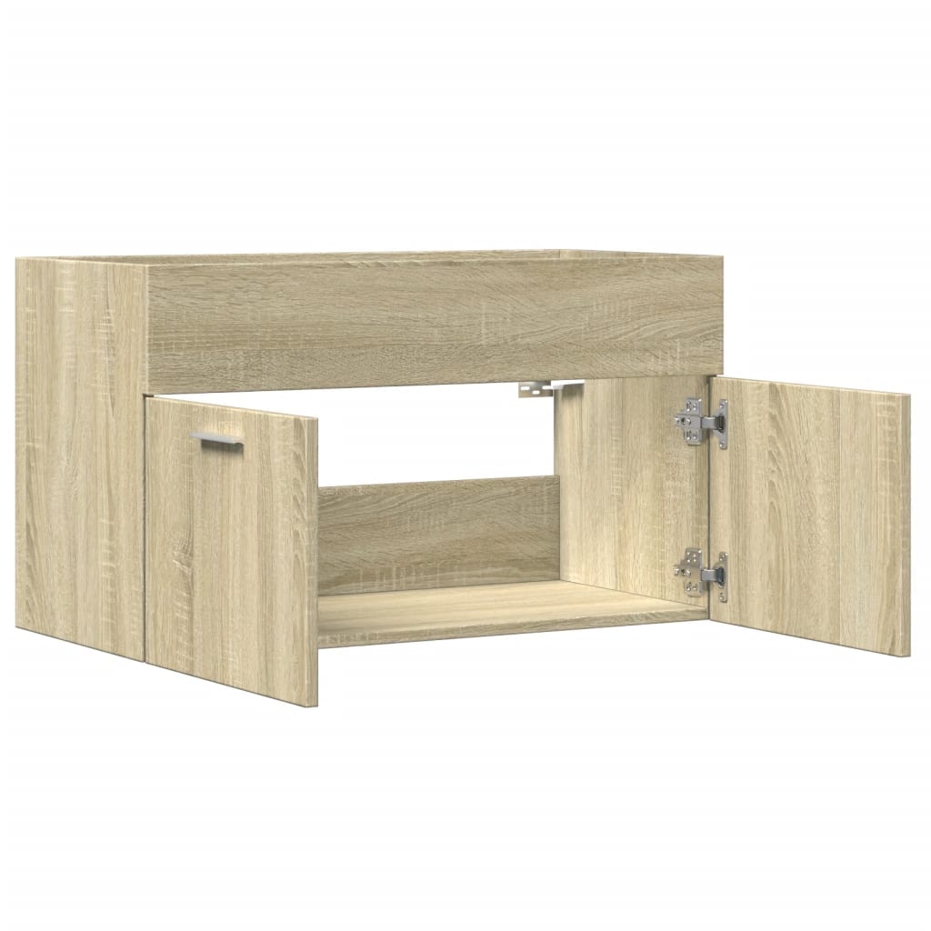 Meuble vasque chêne Sonoma 80x38,5x46cm matière bois