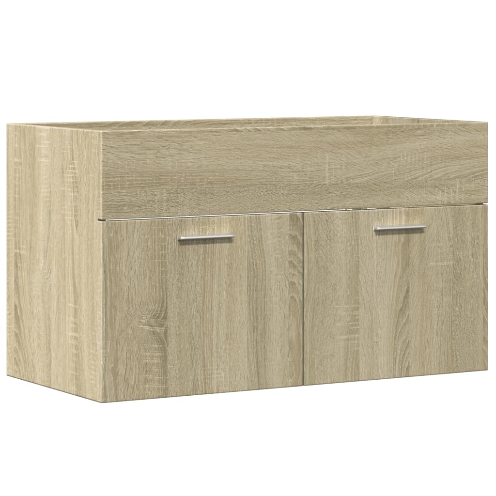 Meuble vasque en chêne Sonoma 90x38,5x46 en matériau bois