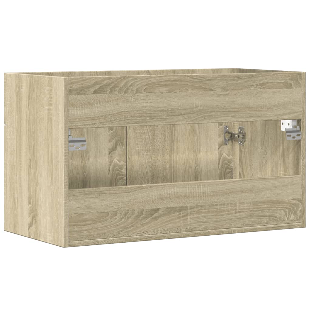 Meuble vasque en chêne Sonoma 90x38,5x46 en matériau bois