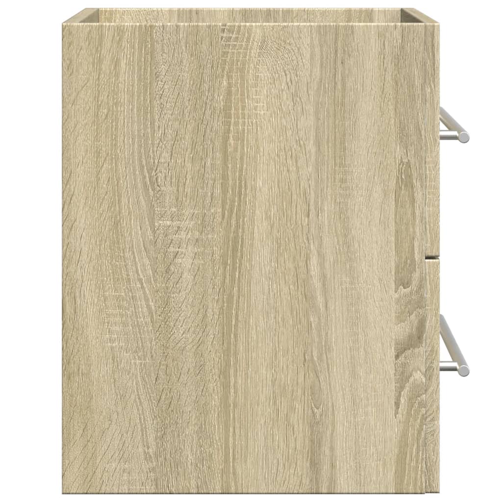 Meuble vasque chêne Sonoma 60x38,5x48cm matière bois