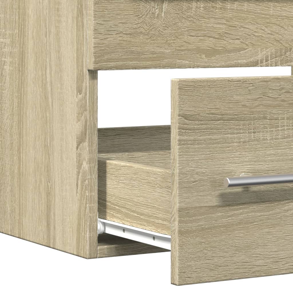 Meuble vasque chêne Sonoma 60x38,5x48cm matière bois