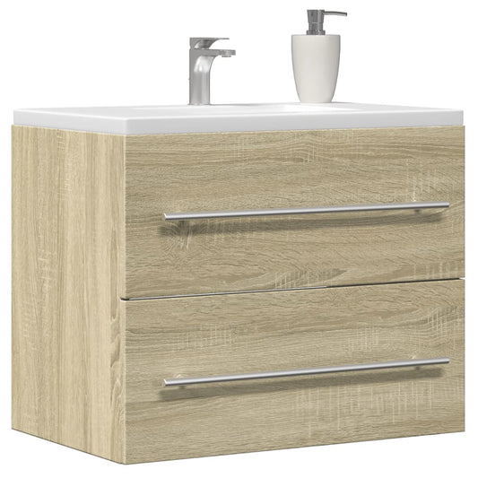 Meuble vasque chêne Sonoma 60x38,5x48cm matière bois