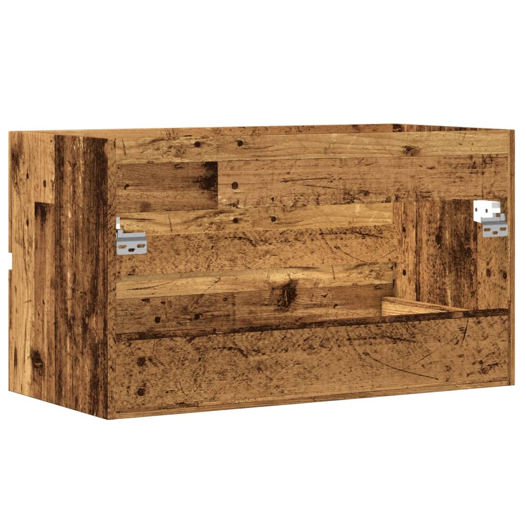 Bad-Hängeschrank Altholz-Optik 80x38,5x45 cm Holzwerkstoff