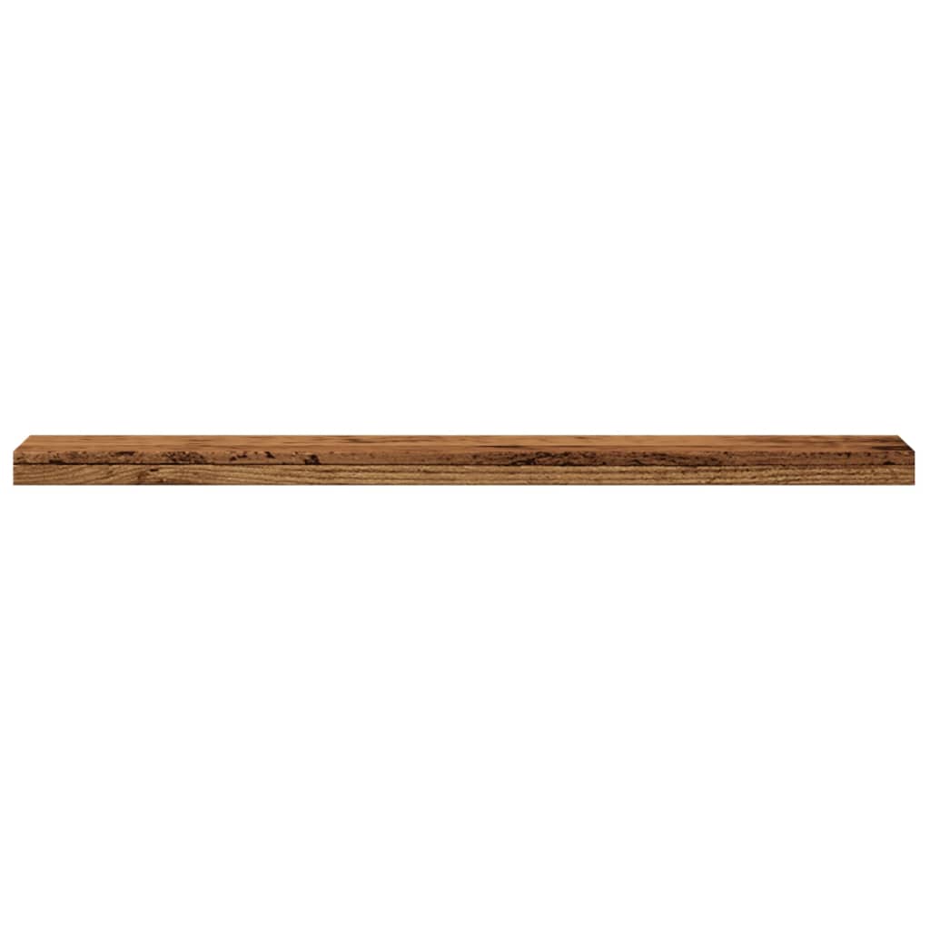 Wall shelves 4 pcs. Old wood look 40x10x1.5 cm wood material