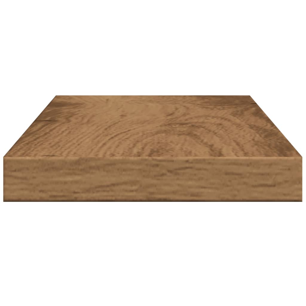 Wall shelves 4 pcs. Artisan oak 40x10x1.5 cm wood material