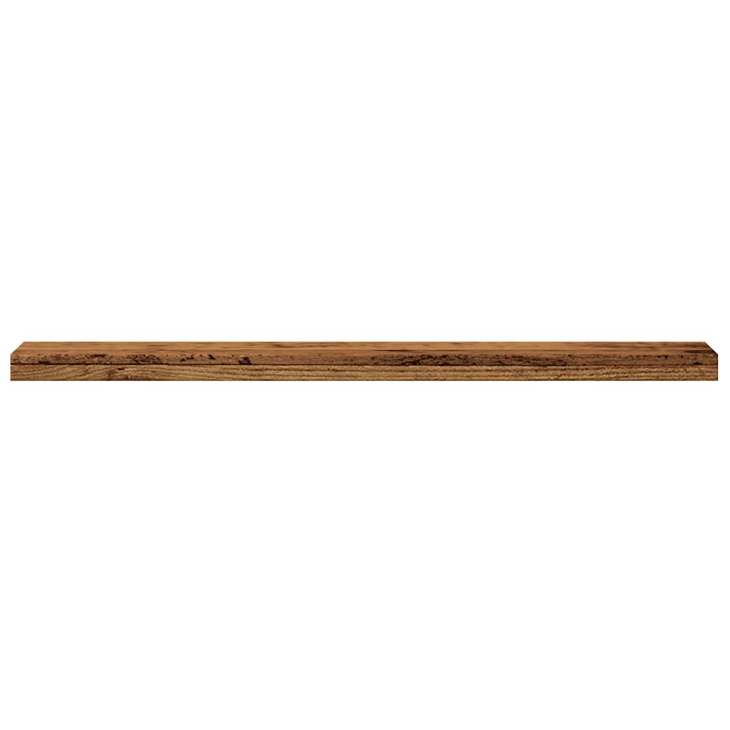 Wall shelves 4 pcs. Old wood look 40x20x1.5 cm wood material