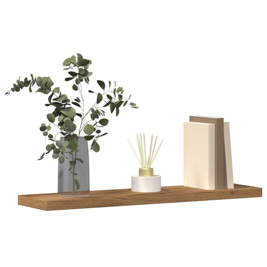 Wall shelves 4 pcs. Artisan oak 40x20x1.5 cm wood material