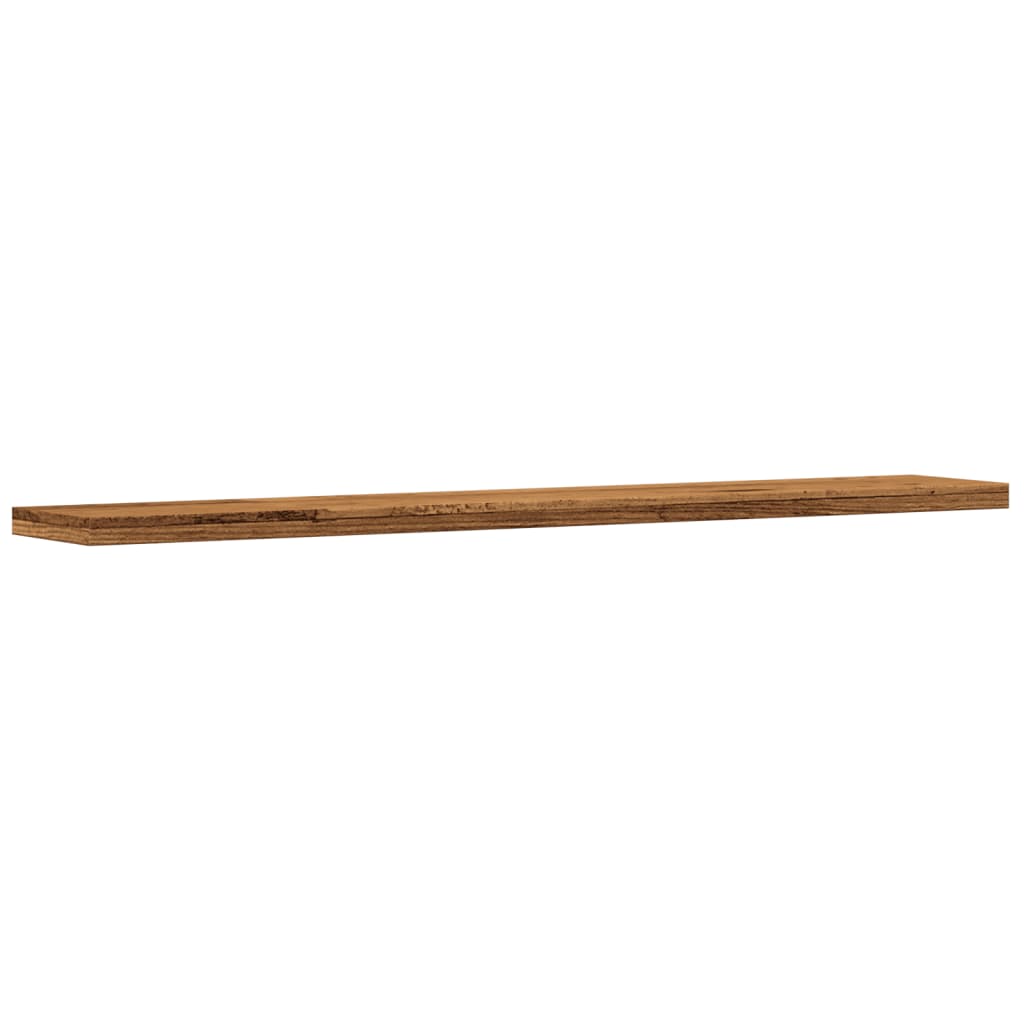 Wall shelves 4 pcs. Old wood look 60x20x1.5 cm wood material