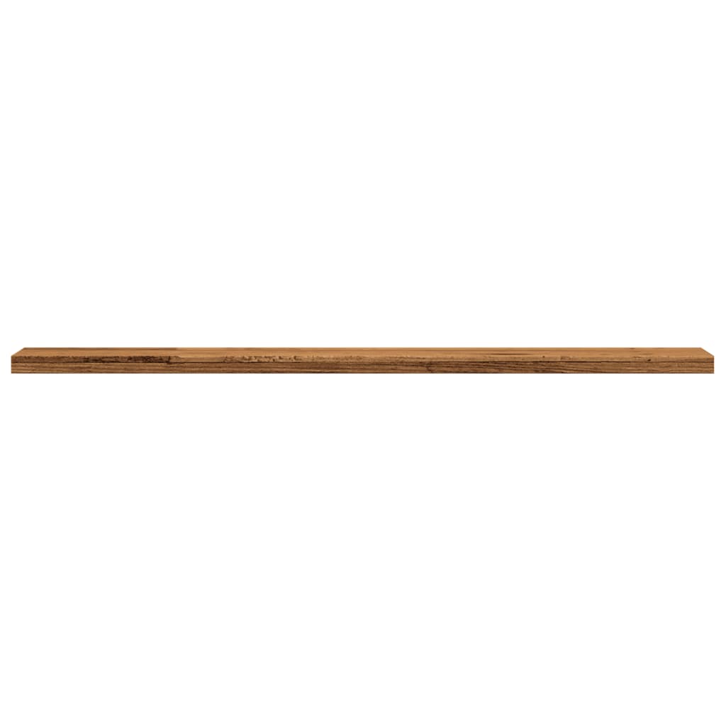 Wall shelves 4 pcs. Old wood look 60x20x1.5 cm wood material