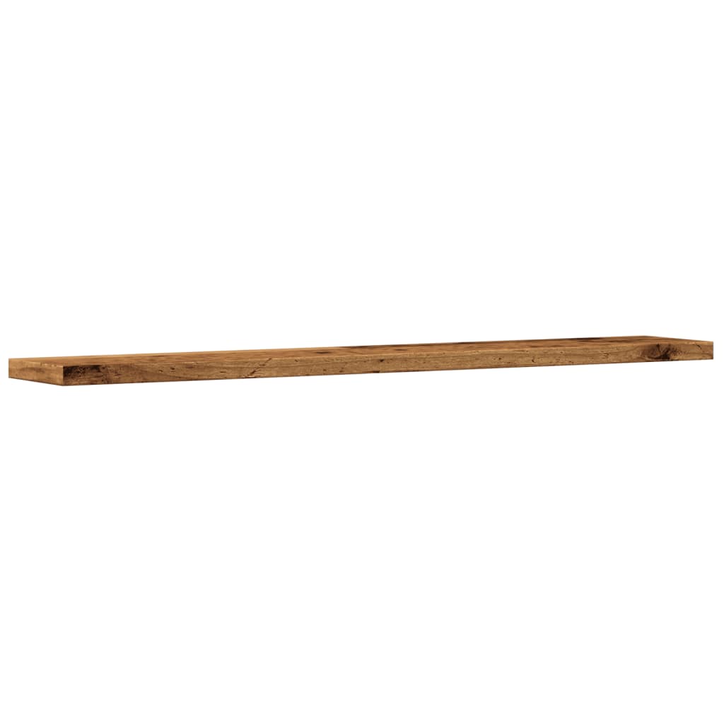 Wall shelves 4 pcs. Old wood look 60x20x1.5 cm wood material