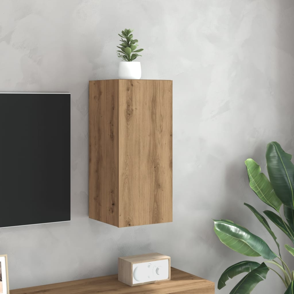 Meuble TV Chêne artisanal 30,5x30x600 cm matériau bois