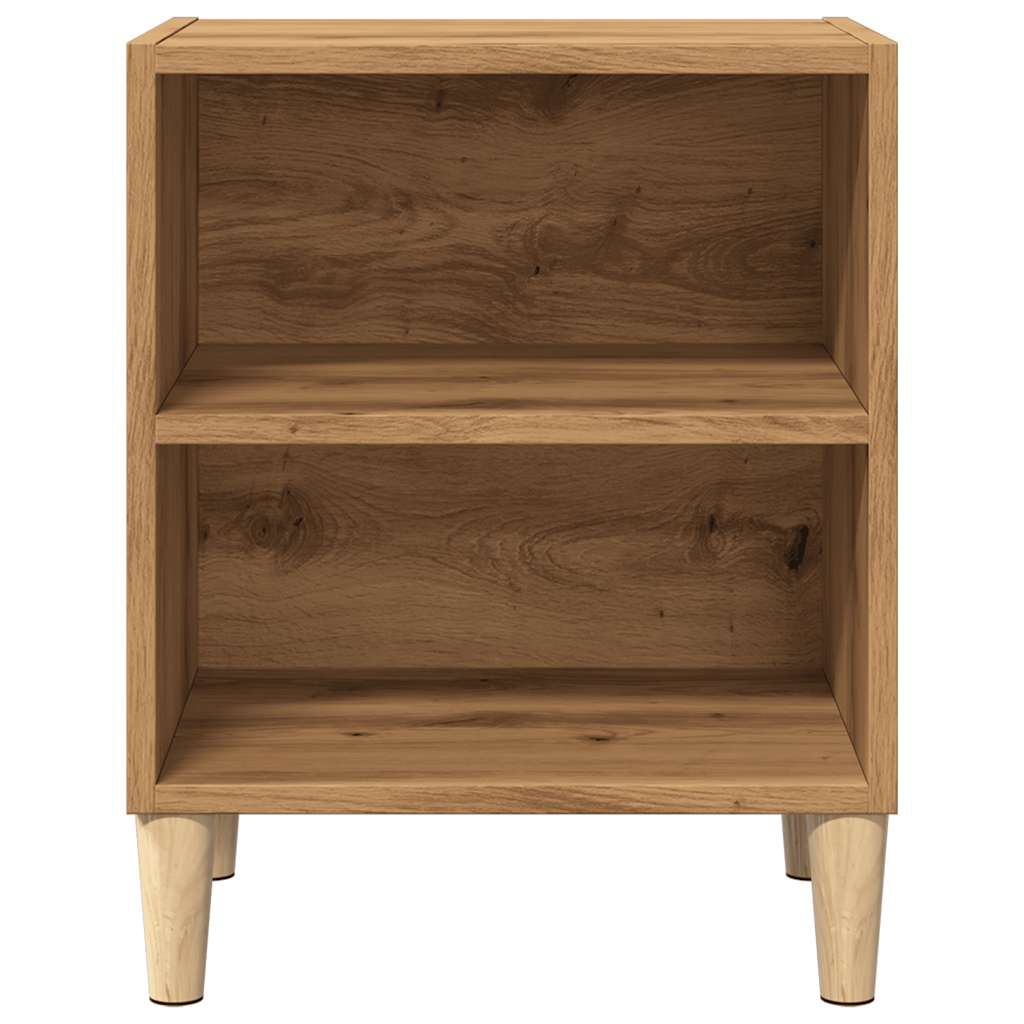 Bedside tables 2 pcs. Artisan oak 40x30x50 cm wood material