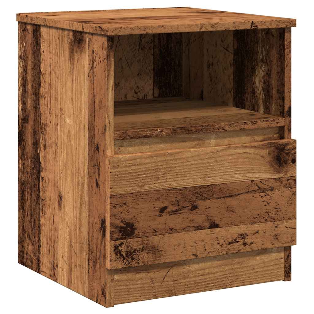 Nachttisch Altholz-Optik 40x40x50 cm Holzwerkstoff