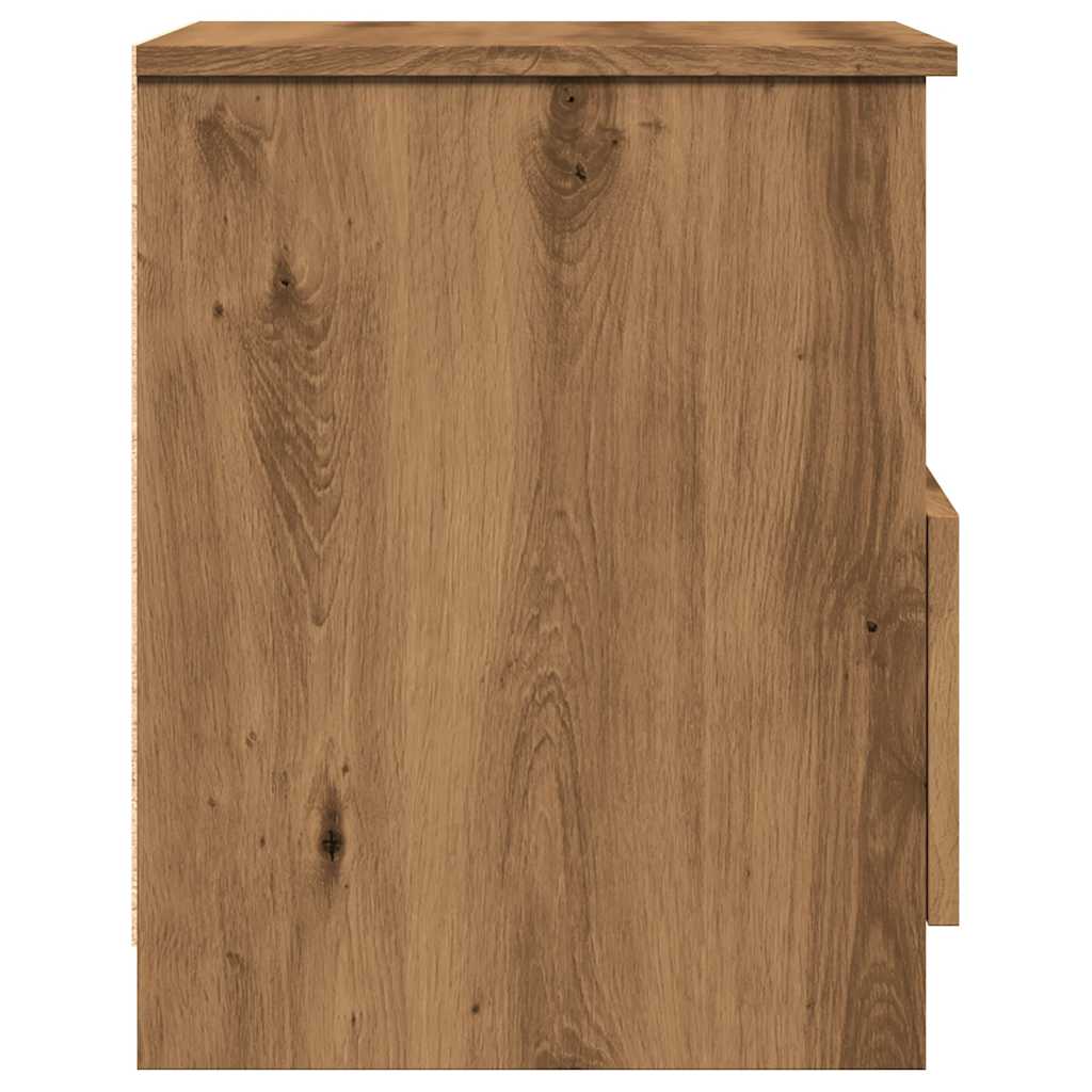 Bedside tables 2 pcs. Artisan oak 40x40x50 cm wood material