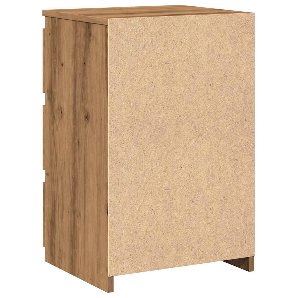 Bedside tables 2 pcs. Artisan oak 40x35x62.5 cm wood material