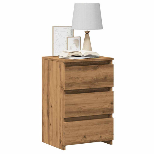Bedside tables 2 pcs. Artisan oak 40x35x62.5 cm wood material