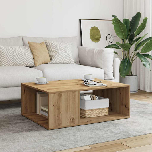 Table basse Artisan en chêne 90x67x33 cm matériau bois