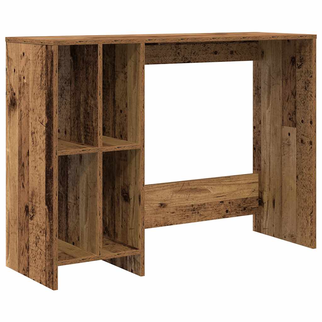 Bureau aspect bois de récupération 102,5x35x75 cm en bois