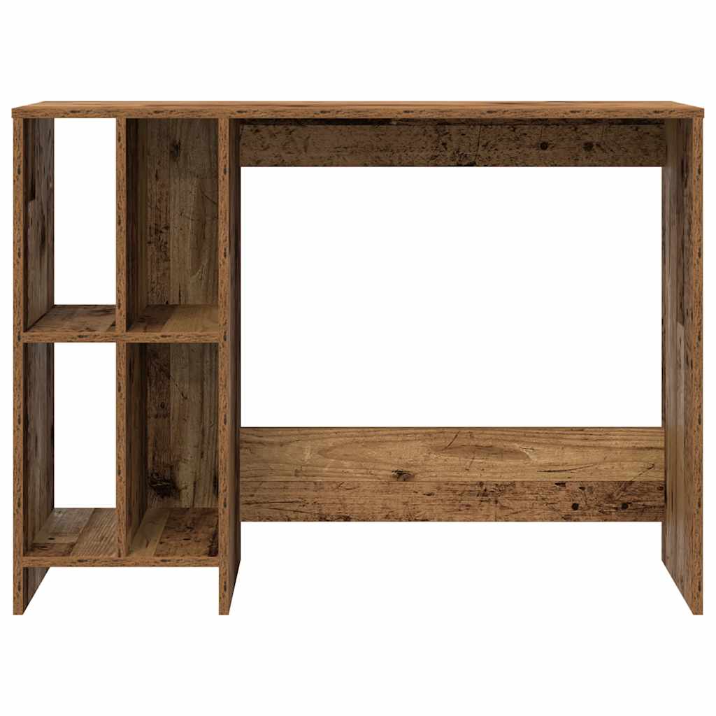 Bureau aspect bois de récupération 102,5x35x75 cm en bois