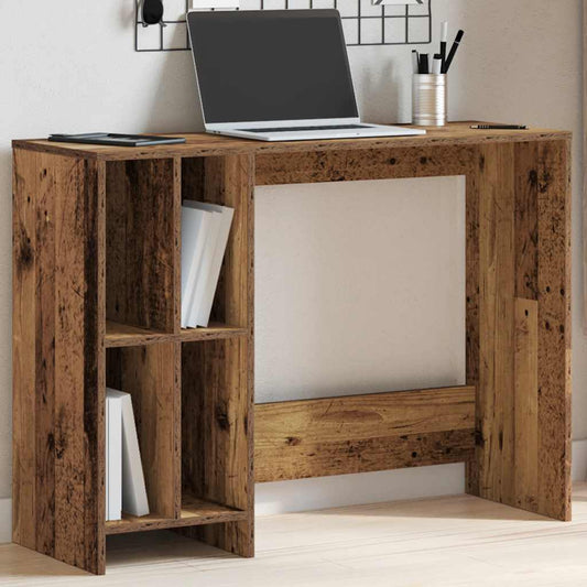 Bureau aspect bois de récupération 102,5x35x75 cm en bois