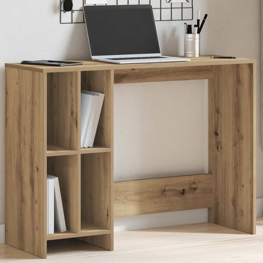 Bureau artisanal en chêne 102,5x35x75 cm matériau bois