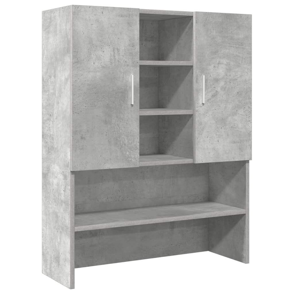 Meuble lave-linge béton gris 70,5x25,5x90 cm