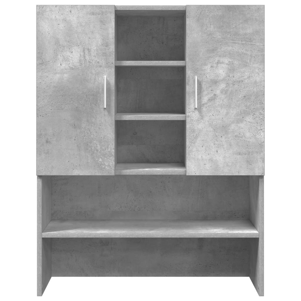 Waschmaschinenschrank Betongrau 70,5x25,5x90 cm