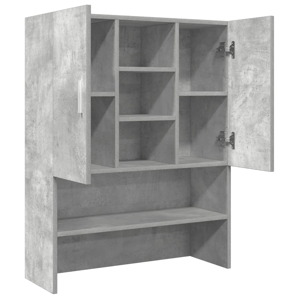 Waschmaschinenschrank Betongrau 70,5x25,5x90 cm