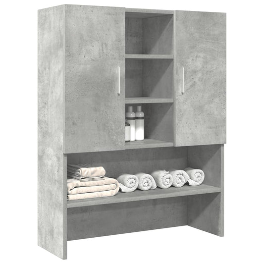 Meuble lave-linge béton gris 70,5x25,5x90 cm