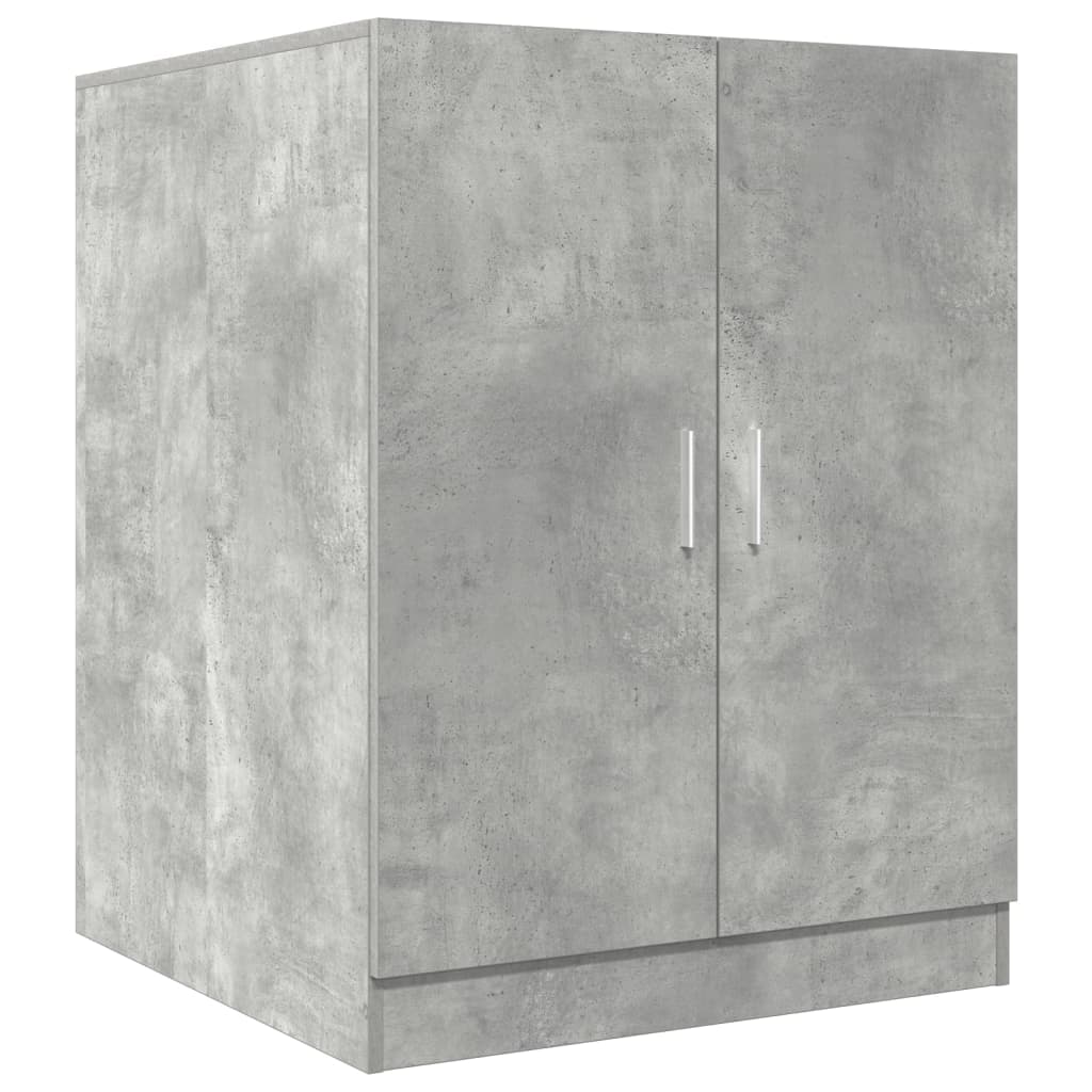 Meuble lave-linge gris béton 70,5x71,5x91,5 cm