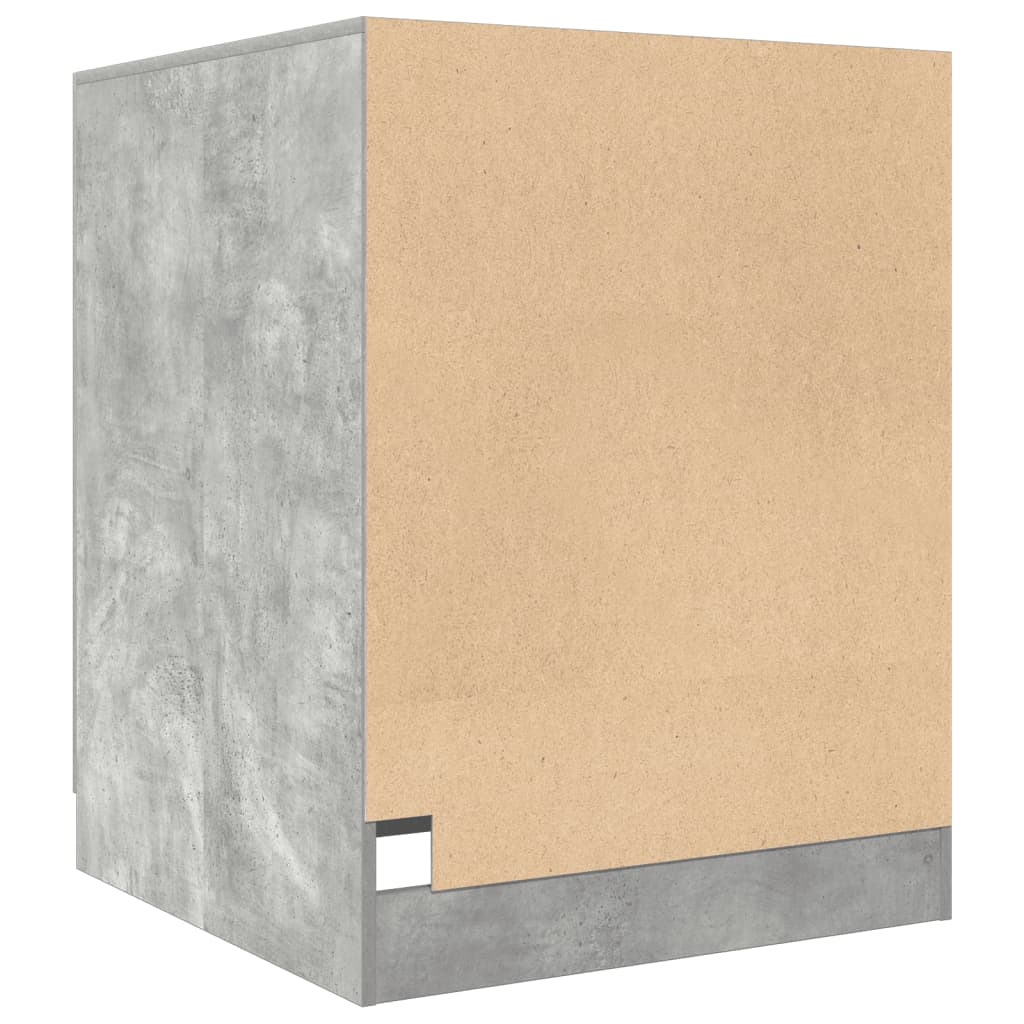 Meuble lave-linge gris béton 70,5x71,5x91,5 cm