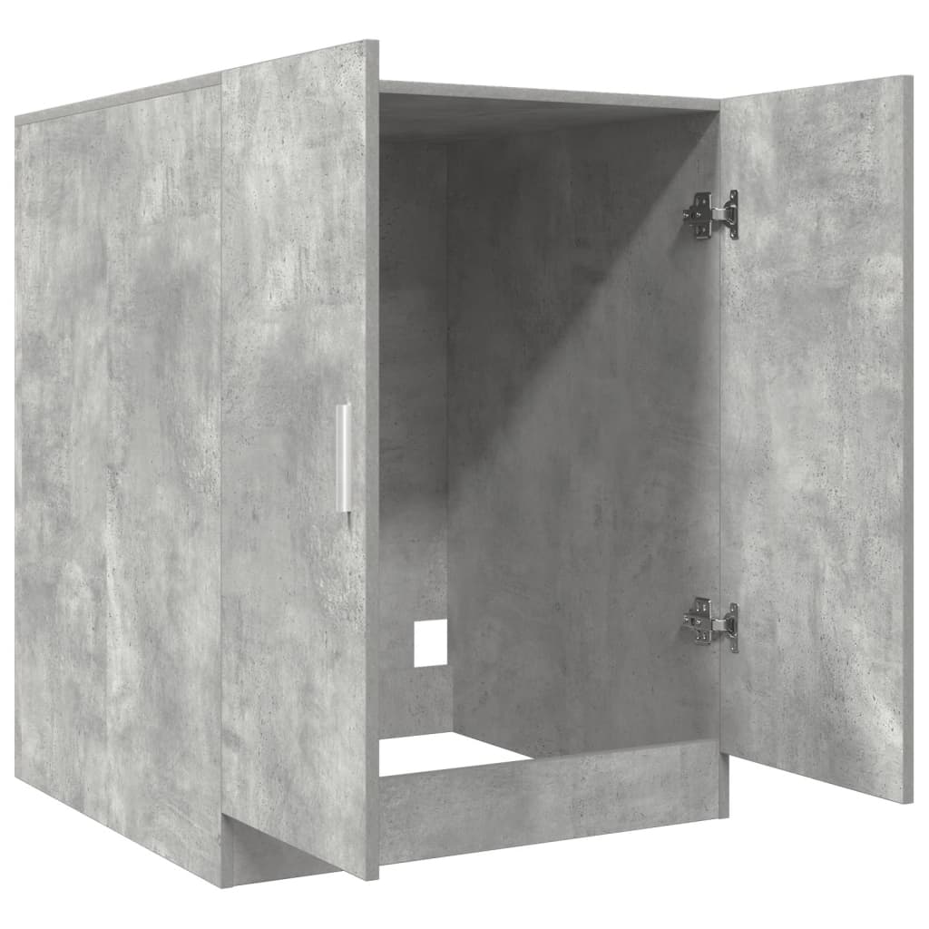 Meuble lave-linge gris béton 70,5x71,5x91,5 cm