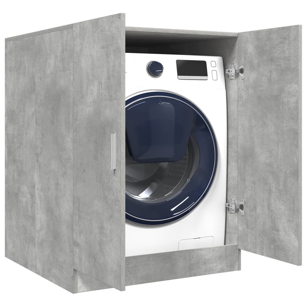 Meuble lave-linge gris béton 70,5x71,5x91,5 cm