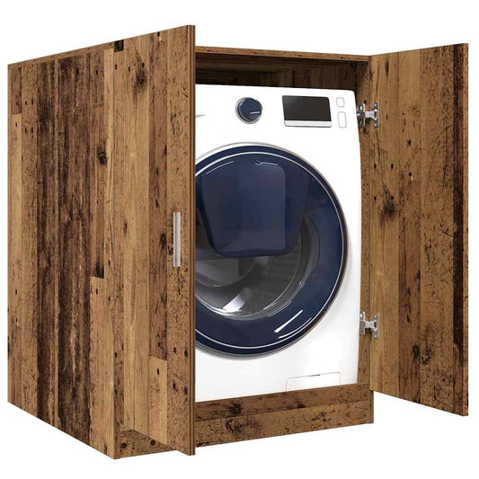 Waschmaschinenschrank Altholz-Optik 70,5x71,5x91,5 cm