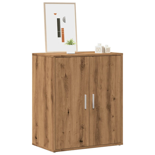 Étagère à chaussures Artisan en chêne 60x35x70 cm en bois