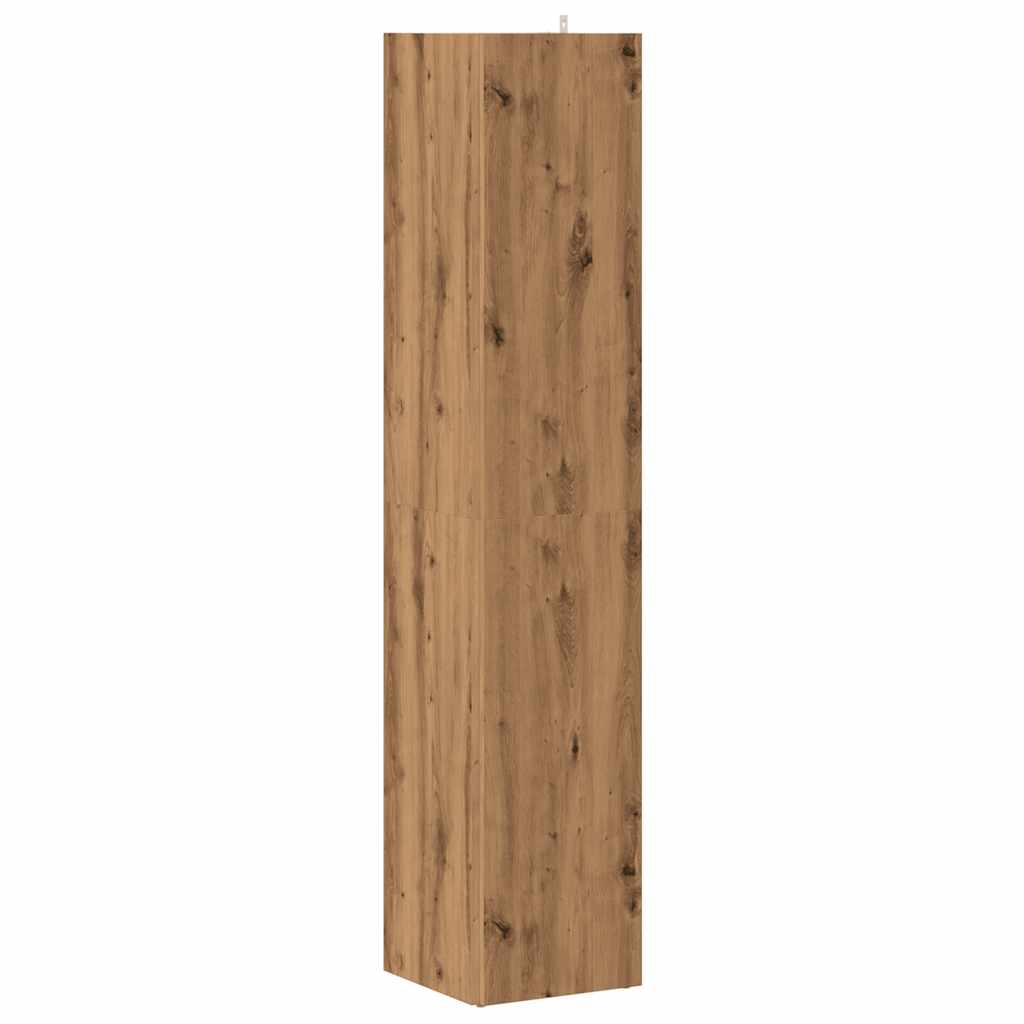 Eckregal Artisan-Eiche 33x33x165 cm Holzwerkstoff