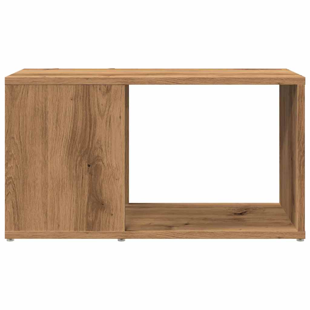 Meuble TV Chêne artisanal 60x24x32 cm matériau bois