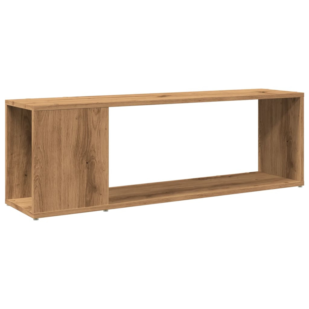 Meuble TV Chêne artisanal 100x24x32 cm matériau bois