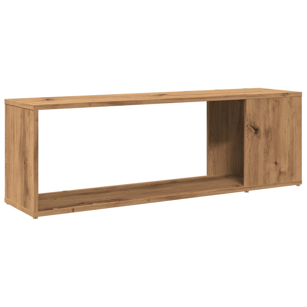 Meuble TV Chêne artisanal 100x24x32 cm matériau bois