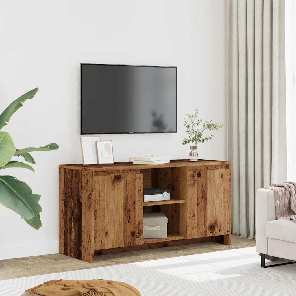 Meuble TV aspect bois de récupération 102x37,5x52,5 cm en bois