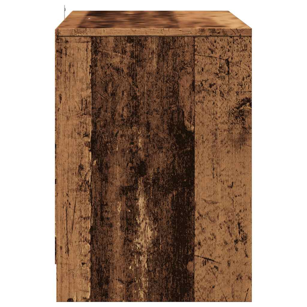 Meuble TV aspect bois de récupération 102x37,5x52,5 cm en bois