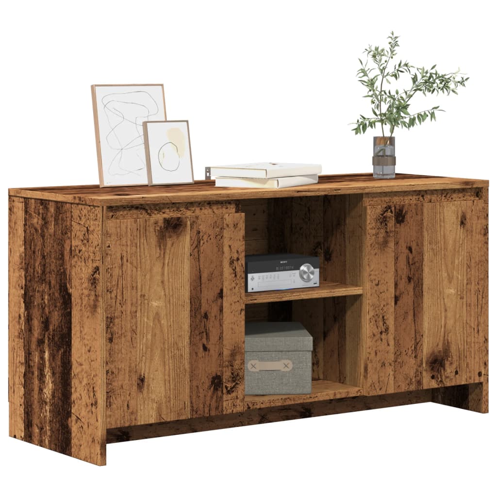 Meuble TV aspect bois de récupération 102x37,5x52,5 cm en bois