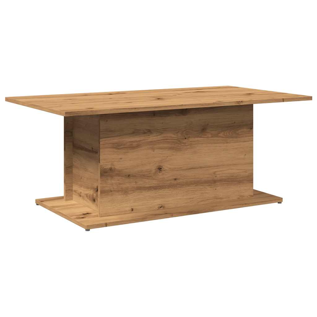 Table basse Artisan en chêne 102x55,5x40 cm matériau bois