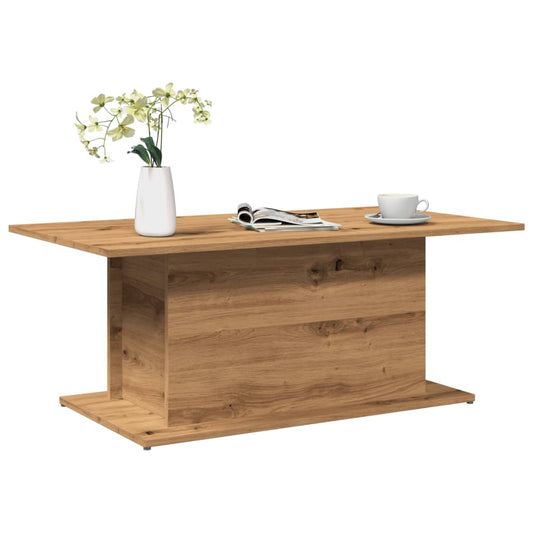 Table basse Artisan en chêne 102x55,5x40 cm matériau bois