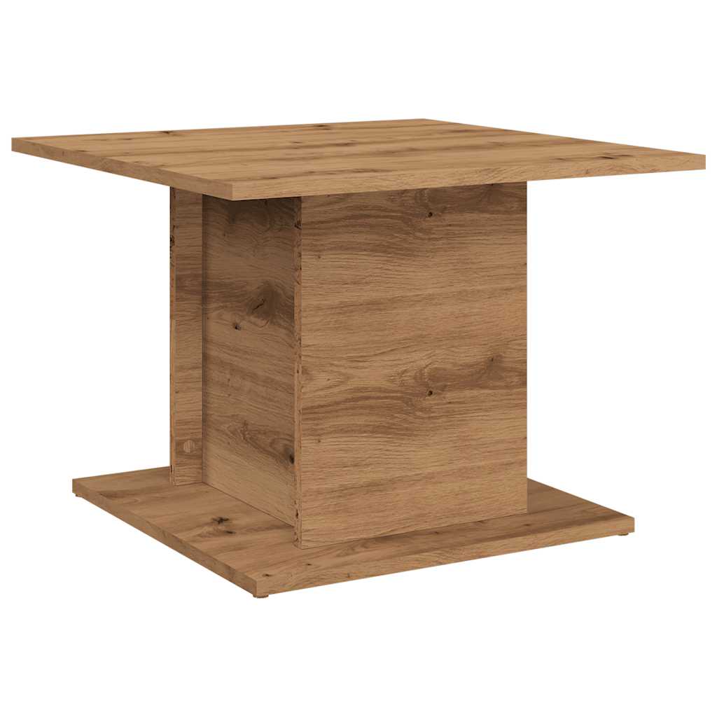 Table basse Artisan en chêne 55,5x55,5x40 cm matériau bois