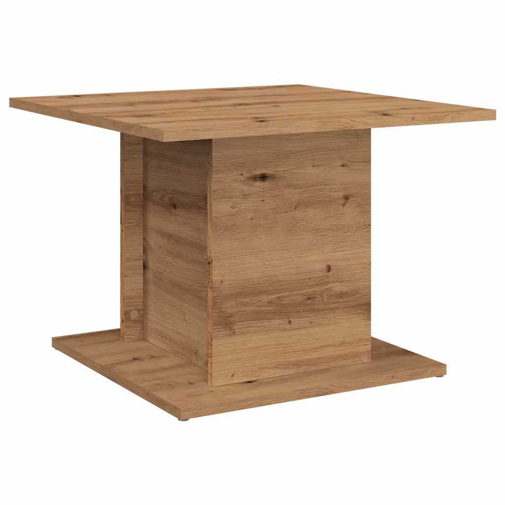 Table basse Artisan en chêne 55,5x55,5x40 cm matériau bois