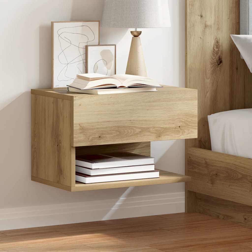 Wand-Nachttisch Artisan-Eiche